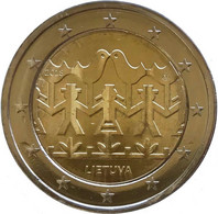 LITUANIA 2 EURO 2018 COMMEMORATIVO FESTIVAL DELLA CANZONE   FIOR DI CONIO     B.U. FROM ROLLS - Lithuania