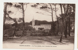 Marseille- SAINTE-MARTHE - La Tour Sainte, Vue à Travers Les Arbres Circulée Oblitération Militaire /​​​​​​​PEU CONNUE - Quartiers Nord, Le Merlan, Saint Antoine