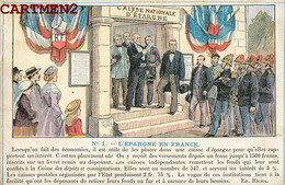 ILLUSTRATEUR GEORGES DASCHER L'EPARGNE EN FRANCE POLITIQUE ECONOMIE CARICATURE BANQUE SATIRIQUE - Satiriques