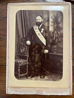 Franc Maçonnerie * Photo CDV Cabinet Albuminée Circa 1860/1885 * Franc Maçon & écharpe Maçonnique * Photographe Monblond - Philosophie