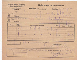 MY BOX 2 - PORTUGAL COMMERCIAL DOCUMENT  - VIAÇÃO  AUTO MOTORA - TRANSPORT   - BRAGA - Portugal