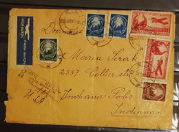 11 - 22 // Romana - Roumanie - 1950 - Lettre Recommandée De Beliu à Destination De Indianapolis - USA - Cartas & Documentos