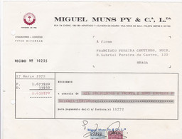 MY BOX 2 - PORTUGAL COMMERCIAL DOCUMENT  - VILA NOVA DE GAIA - FISCAL STAMP - Portugal