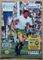 Dunfermline Athletic Vs Dundee FC 15.8.1998 Scotland Football Match Program - Libros