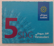 SUDAN - Sudani 5 SDG Recharge Card [USED] - Soedan