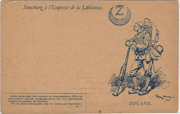 CARTE FRANCHISE 1914-18- SOUSCRIVEZ A L'EMPRUNT DE LA LIBERATION - Guerre 1914-18