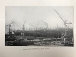 Planche Usine Industrie Grue Port Bateau Ateliers Et Chantiers De La Loire à Saint Nazaire Penhöet à Paris - Machines