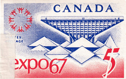 Canada 1967 Card: Universal Exposition Montreal Expo 67; Canadian Pavilion; Katimavik - 1967 – Montreal (Canada)