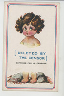 Illustrateur FRED SPURGIN - Jolie Carte Fantaisie Fillette Dénudée "Deleted By The Censor "- COMRADE II SERIES N° 973 - Spurgin, Fred