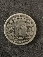 1/2 FRANC ARGENT CHARLES X 1829 H LA ROCHELLE 58 372 EX. / FRANCE SILVER - 1/2 Franc