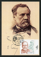 FRANCE (2022) Carte Maximum Card - Louis Pasteur 1822-1895, Dole, Chemist, Microbiologist, Chimiste, Microbiologie - 2020-…