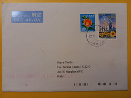 2001 BUSTA COVER AIR MAIL GIAPPONE JAPAN NIPPON BOLLO FUKUOKA OBLITERE'  FOR ITALY - Lettres & Documents