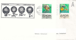 Liechtenstein 2022: EUROPA 1996 Zu 1087-88 Mi 1145-46 Yv 1086-87 Mit TAB Auf 2 Briefen Mit Stempel VADUZ 23.11.22 - Brieven En Documenten