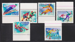 1976 , Polen / Polska. Mi: PL 2421-2426° / Y&T: PL 2256-2261°  Olympische Winterspiele 1976 - Innsbruck - Hiver 1976: Innsbruck