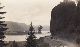 Columbia River Oregon, Shepperd's Dell, Autos On Highway, C1910s Vintage Real Photo Postcard - Altri & Non Classificati