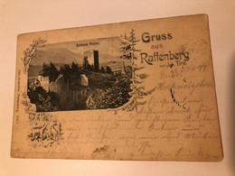 Austria Österreich 1899 Rattenberg Tirol Schloss Ruine Castle Ruins Border Deer Passepartout 15116 Post Card POSTCARD - Rattenberg