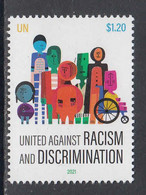 2021 United Nations New York Stop Racism & Discrimination Complete Set Of 1 MNH @ BELOW FACE VALUE - Ongebruikt