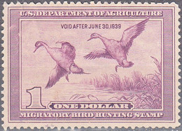 UNITED STATES  SCOTT NO RW5  MINT NO GUM  YEAR  1938 - Duck Stamps