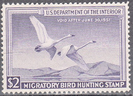 UNITED STATES  SCOTT NO RW17  MINT NO GUM  YEAR  1950 - Duck Stamps