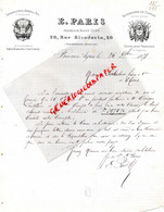 ARGENTINE-ARGENTINIA- BUENOS AIRES-RARE LETTRE E.PARIS ARQUEBUSIER-CHASSE-20 RUE RIVADAVIA-1878-SABATIER THIERS - Estados Unidos