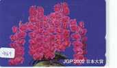 Télécarte Japon FLEUR ORCHID (969) Orchidée Orquídea Orchidee Orquidée Orchid * Flowe - Flores