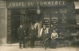 Paris 15ème * Carte Photo * Devanture Du Café Restaurant Brasserie CHOPE DU COMMERCE 8 Rue Du Commerce - Arrondissement: 15