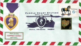 Arizona Military Order Of The Purple Heart (MESA) AZ.  Special Cover Year 2004 - Cartas & Documentos