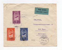 !!! ETHIOPIE, LETTRE PAR AVION ADDIS-ABEBA- DJIBOUTI POUR LA HOLLANDE DE 1931 - Storia Postale