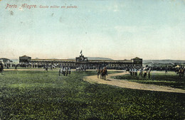 Brazil, PORTO ALEGRE, Escola Militar Em Parada (1912) Postcard - Porto Alegre