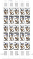 SAINT PIERRE ET MIQUELON COIN DATE FEUILLET DE 25 TIMBRES POSTES ANIMAUX CHARADRIUS HIATICULA OISEAUX  AMERIQUE - Unused Stamps