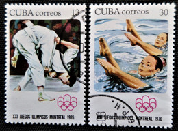 Timbres De Cuba 1976 Olympic Games - Montreal Y&T N° 1935 Et 1936 - Gebraucht