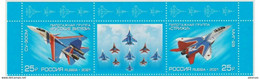 Russia 2021,Aerobatic Aviation Groups "Russian Knights" & "Swifts", VF MNH** - Unused Stamps