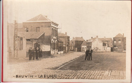 Bauvin -  ( Nord )  La  Place  . Carte-Photo - Seclin