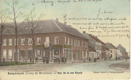 Bourg Leopold ( Camp De Beverloo) Vue De La Rue Royale 1904 Animation Couleur - Leopoldsburg (Camp De Beverloo)