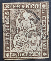 SWITZERLAND 1858 - Canceled - Sc# 36 - Oblitérés