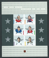 Canada # 2085a-f Full Pane Of 6 + Tabs & Folder MNH - NHL All-Stars - 6 - Full Sheets & Multiples