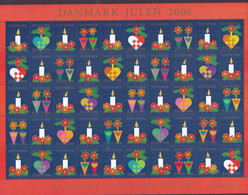 Denmark Christmas Seal Full Sheet 2006 MNH** - Hojas Completas