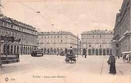 014524 "TORINO - PIAZZA DELLO STATUTO" ANIMATA, TRAMWAY, CARROZZE CON CAVALLO.  CART NON SPED - Places & Squares