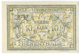 Noodgeld Herenthals 10 Centiemen 1915 - Other & Unclassified