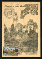 CZECH REPUBLIC (2008) - Carte Maximum Card ATM - Zámek Pruhonice / Pruhonice Castle / Chateau - PRUHONICKY Park  WOOD! - Altri & Non Classificati