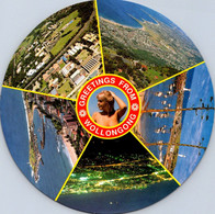 (3 M 11) ROUND SHAPE Postcard 15 Cm Diameter) Australia - NSW - Wollongong  (5 Views) - Wollongong