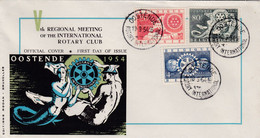 Enveloppe FDC 952 à 954 Rotary International - 1951-1960