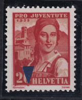 Pro Juventute 1933 - ABART - Stark Verschobene Rote Unterdruckfarbe - Postfrisch/**/MNH - Errors & Oddities