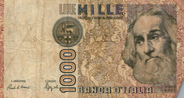 1000 Lire "M.Polo" / P#109b Signature Ciampi And Speziali / 06/01/1982 - 1000 Lire