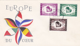Enveloppe FDC 1090 à 1092 Europa Du Coeur - 1951-1960