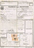 NS Spoorweg Vrachtbrief - Deventer 1939 40 Cent Geel + 45 Cent Geel > Met Zegelrand! - Chemins De Fer