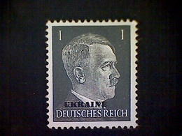 Russia, Scott #N41, Mint (*), 1941, Hitler Overprint Ukraine, 1pf, Gray Black - 1941-43 Occupation Allemande