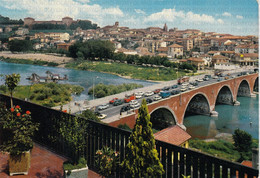 CARTOLINA  MONCALIERI,PIEMONTE,PANORAMA-PONTE SUL PO,STORIA,MEMORIA,CULTURA,RELIGIONE,IMPERO ROMANO,VIAGGIATA - Moncalieri