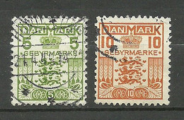 DENMARK Dänemark 1934 O Verrechnungsmarken Tax Gebühr - Fiscale Zegels