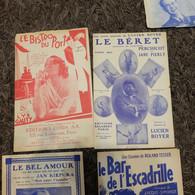 Lot 4 Partitions Musicales - Song Books